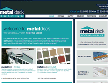 Tablet Screenshot of metaldeck.com.au